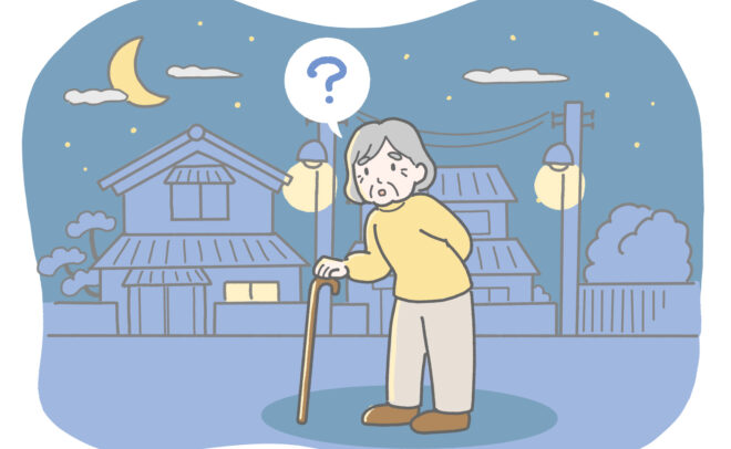 認知症の徘徊対策は？徘徊する理由や防止策、探し方を解説
