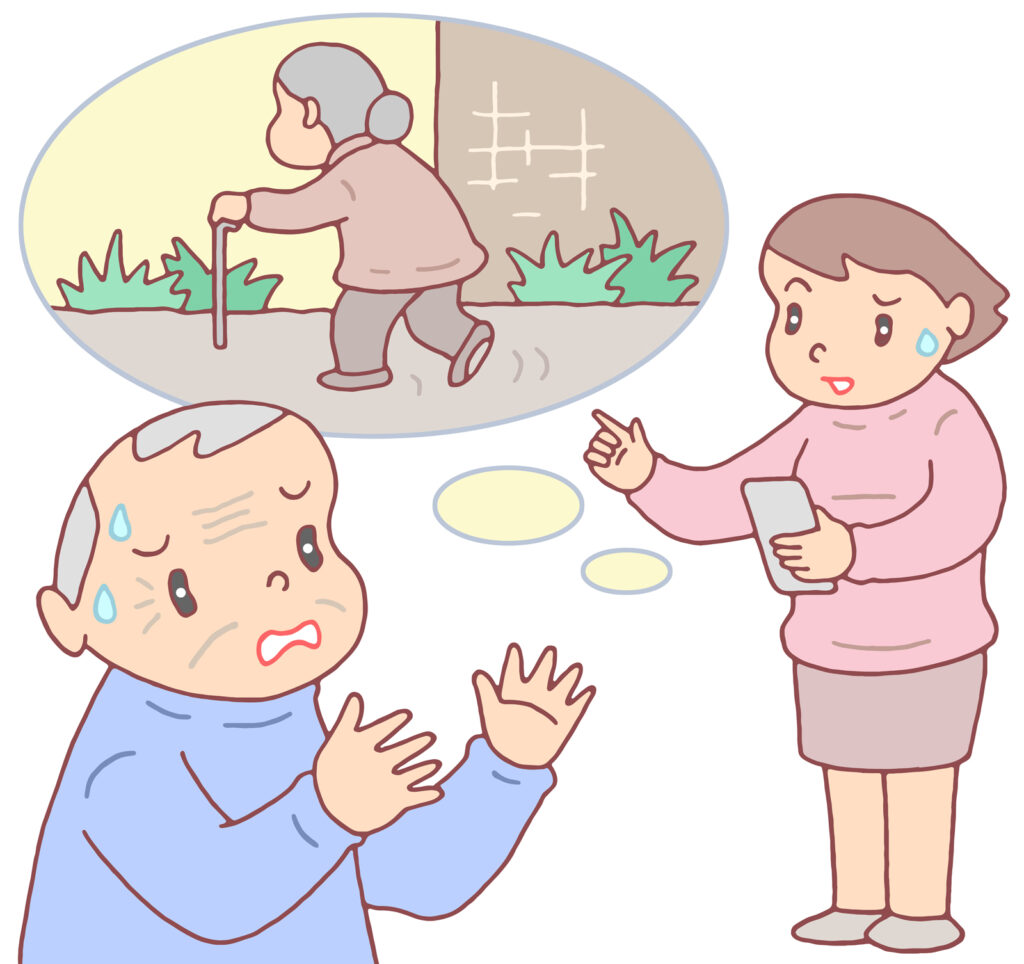 認知症の患者さんが徘徊して行方不明になったときの探し方